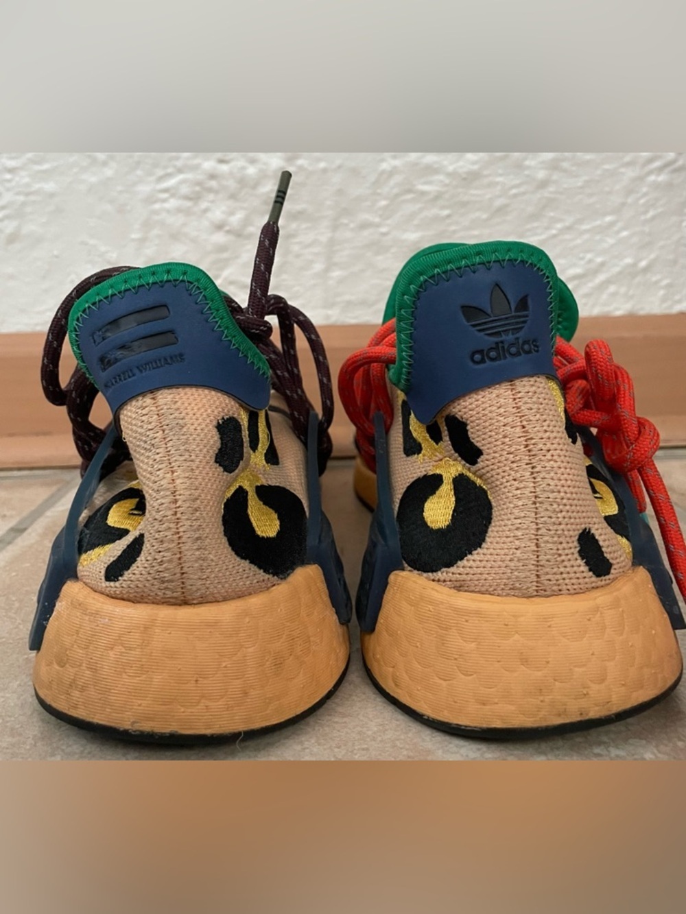 Adidas x Pharrell Williams HU NMD Running Shoes, HP3221, MultiColor, Size 9.5 - Picture 4 of 8
